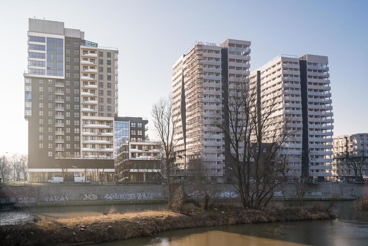 Rentplanet - Odra Tower Lejlighed Wrocław Eksteriør billede
